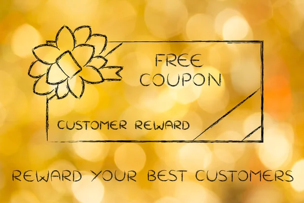 Concept of reward your best customers — Stock Photo, Image