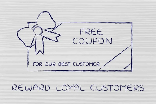 Concept of reward loyal customers — Stock Photo, Image