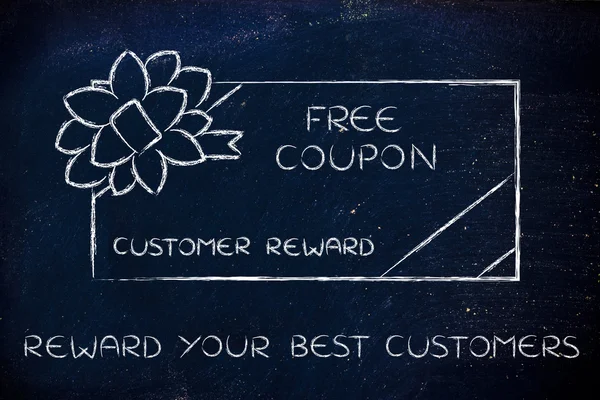 Concept of reward your best customers — Stock Photo, Image