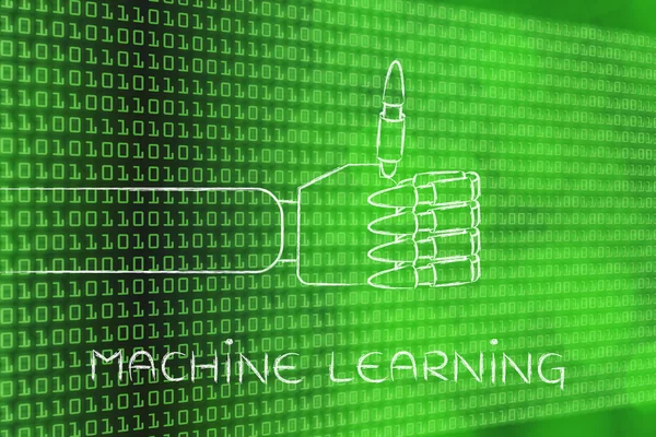 Koncepce strojového učení — Stock fotografie
