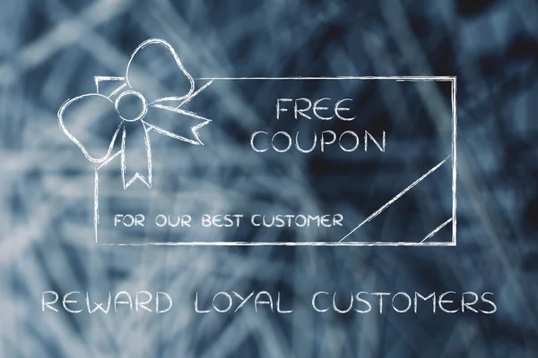 Concept of rewarding the best customers — Stock Photo, Image