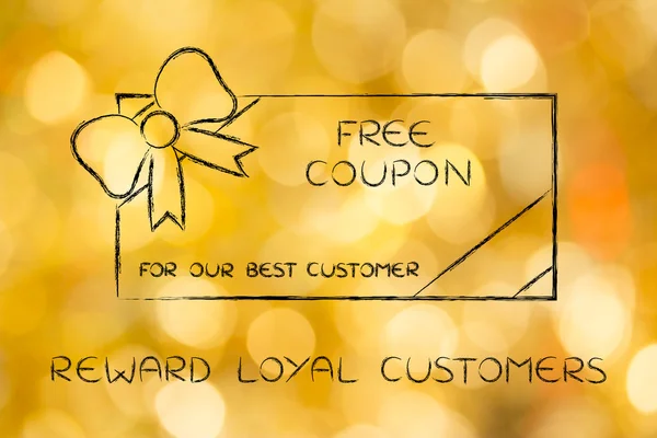 Concept of reward loyal customers — Stock Photo, Image