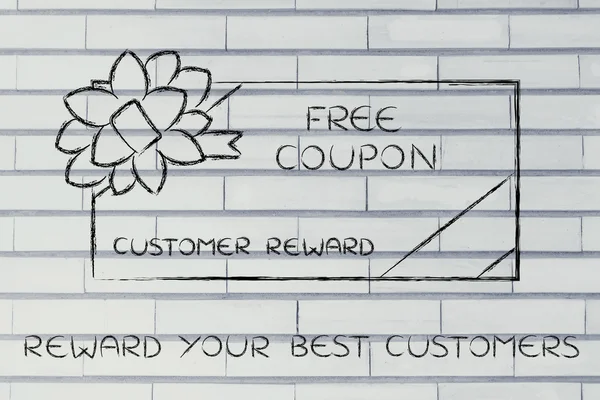 Concept of reward your best customers — Stock Photo, Image