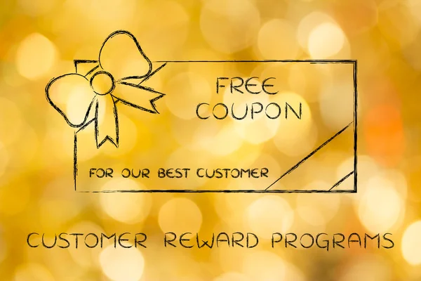 Concept of customer reward programs — Stock Photo, Image