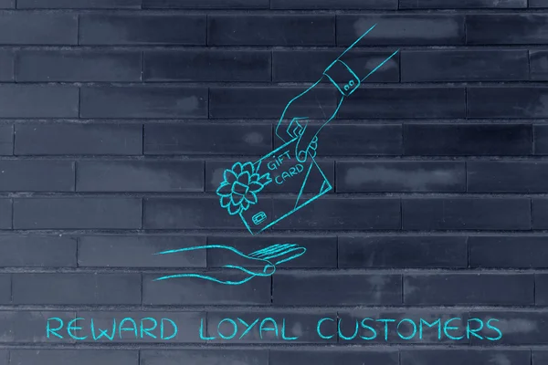 Concept of reward loyal customers — Stock Photo, Image