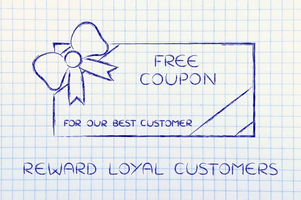 Concept of reward loyal customers — Stock Photo, Image