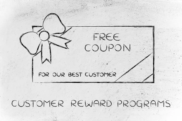 Concept of customer reward programs — Stock Photo, Image