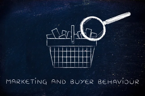 Concept of marketing and buyer behaviour — Stock Photo, Image