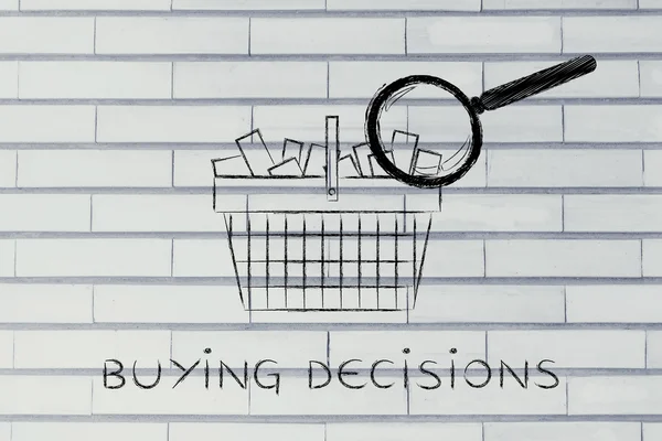Concept of buying decisions — Stock Photo, Image