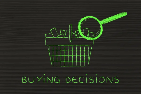 Concept of buying decisions — Stock Photo, Image