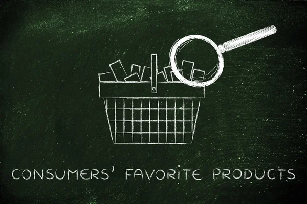 Concept of consumers' favorite products — Stock Photo, Image