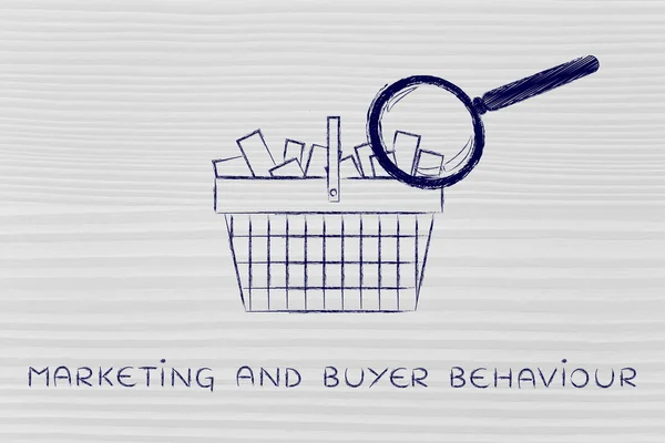 Concepto de comercialización y comportamiento del comprador — Foto de Stock