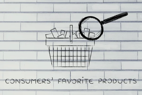Concept of consumers' favorite products — Stock Photo, Image