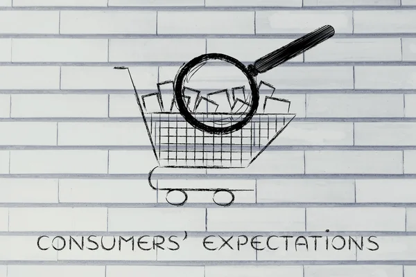 Concept of customers' expectations — Stock Photo, Image