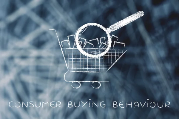 Koncepce spotřebitelských nákupní chování — Stock fotografie