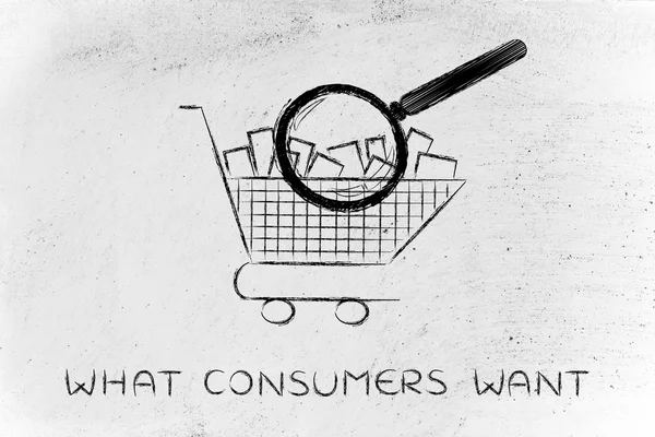 Concept of what consumers want — Stock Photo, Image