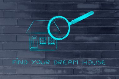 Büyüteç bir ev, analiz bulmak hayalinizdeki evi