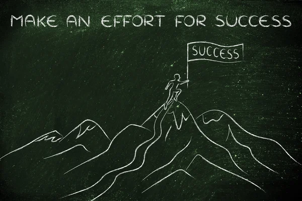 Pojęcia jak się postarać o sukces — Zdjęcie stockowe