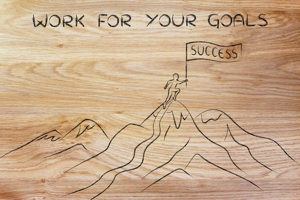 Concept of work for your goals — Stock Photo, Image