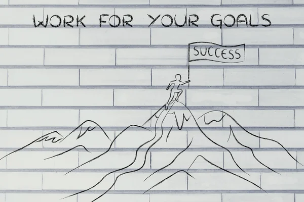Concept of work for your goals — Stock Photo, Image