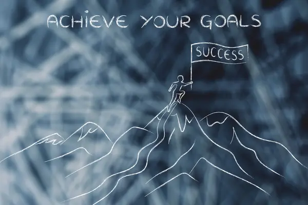 Concept of achieve your goals — Stock Photo, Image