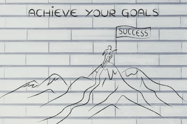 Concept of achieve your goals — Stock Photo, Image