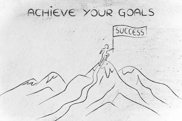Concept of achieve your goals — Stock Photo, Image