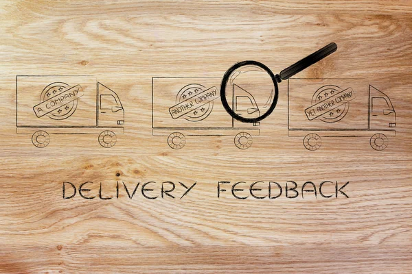 Concept of delivery feedback — Stock Photo, Image