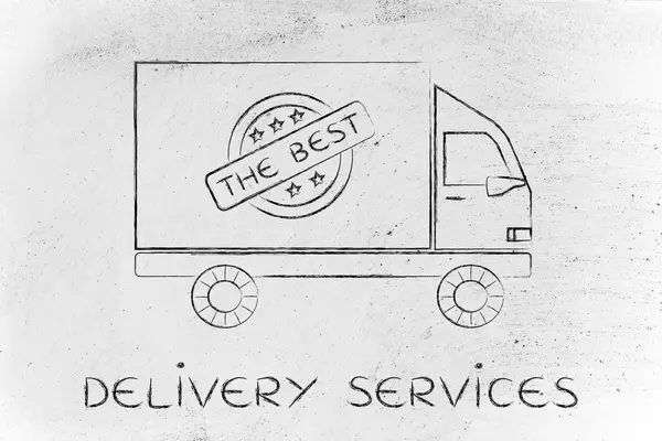 Concepto de servicios de entrega —  Fotos de Stock