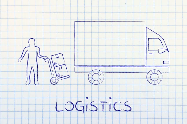 Concepto de logística empresarial — Foto de Stock