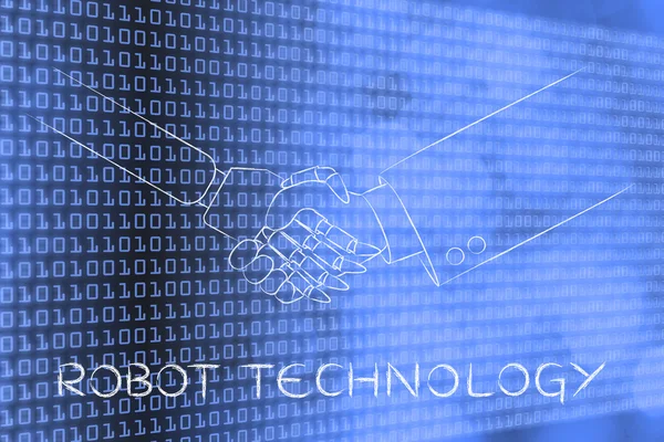 Concept van robottechnologie — Stockfoto