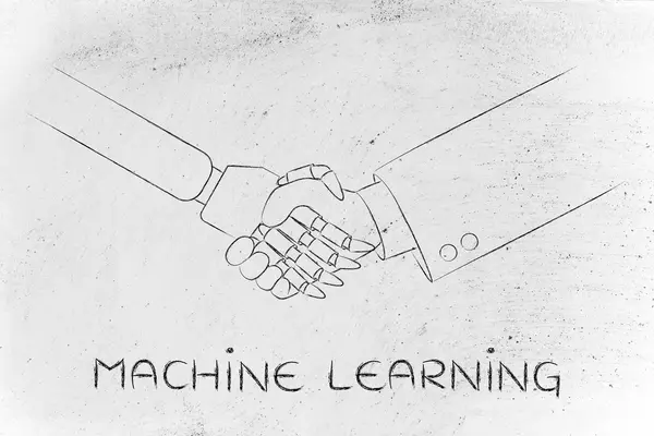 Concept van machinaal leren — Stockfoto