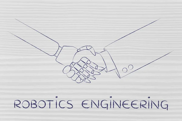 Conceito de engenharia robótica — Fotografia de Stock