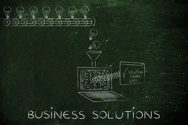 Concept van business solutions — Stockfoto