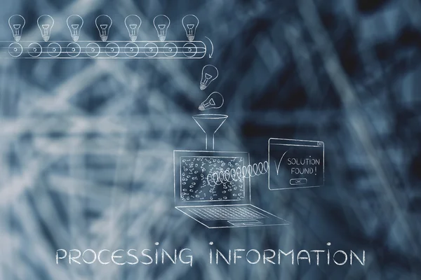 Concepto de información de procesamiento —  Fotos de Stock