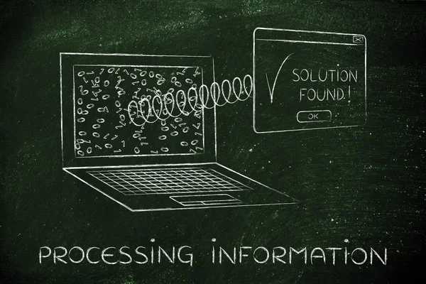 Concept of processing information — Stock Photo, Image