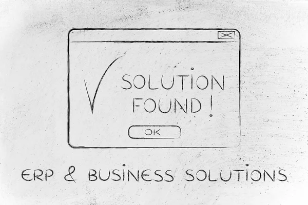 Έννοια του Erp & επιχειρηματικές λύσεις — Φωτογραφία Αρχείου