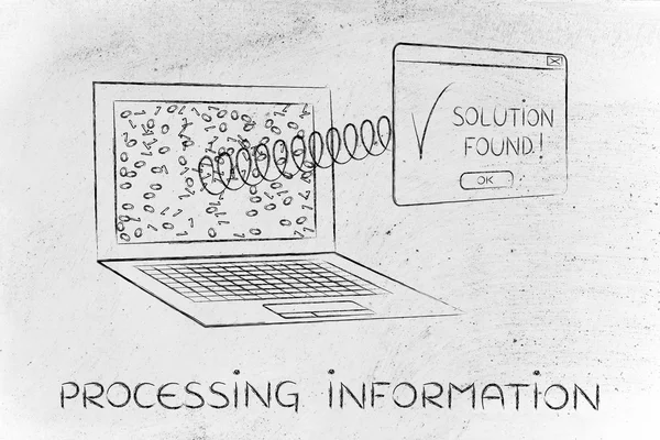 Concept of processing information — Stock Photo, Image