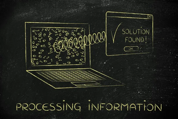 Concept of processing information — Stock Photo, Image