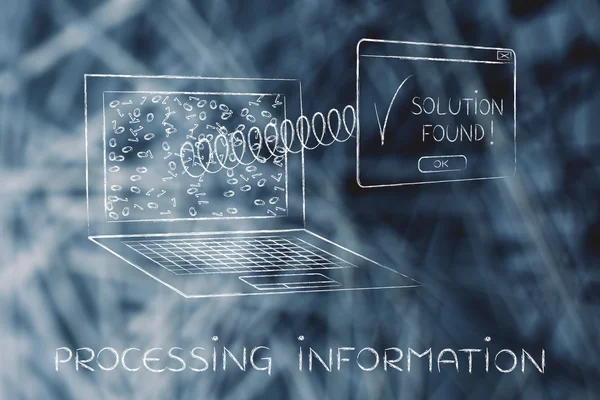 Concept of processing information — Stock Photo, Image