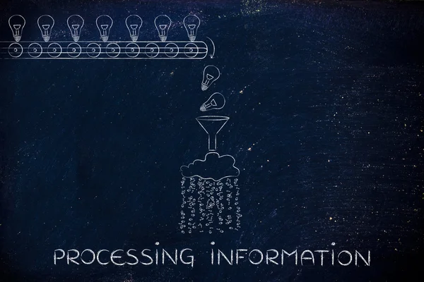Konzept der Informationsverarbeitung — Stockfoto