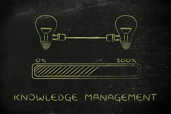 Concept of knowledge management — Stock Photo, Image