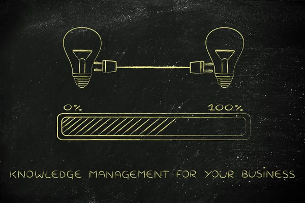 Konzept des Wissensmanagements für Ihr Unternehmen — Stockfoto