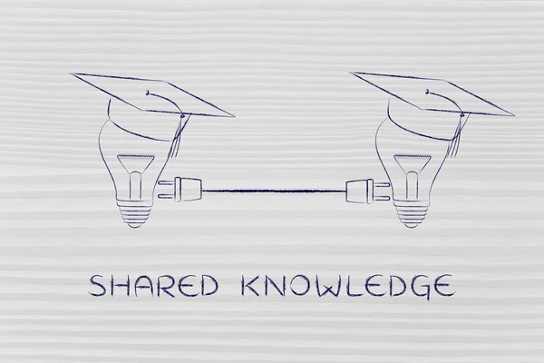 stock image concept of shared knowledge