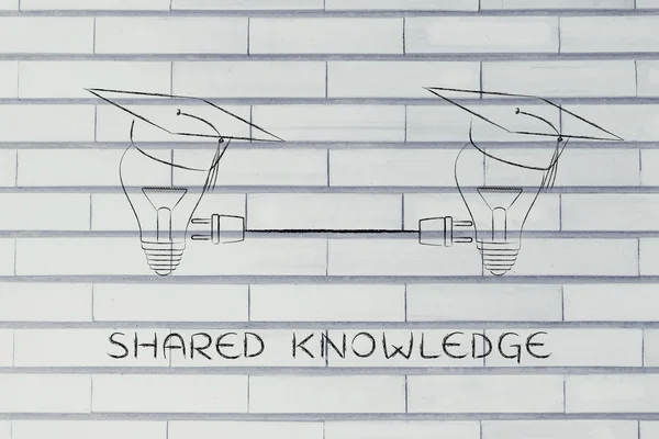 Begreppet delad kunskap — Stockfoto