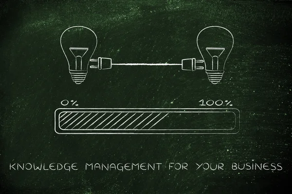 Konzept des Wissensmanagements für Ihr Unternehmen — Stockfoto