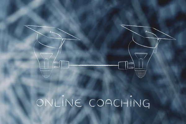 Concetto di coaching online — Foto Stock