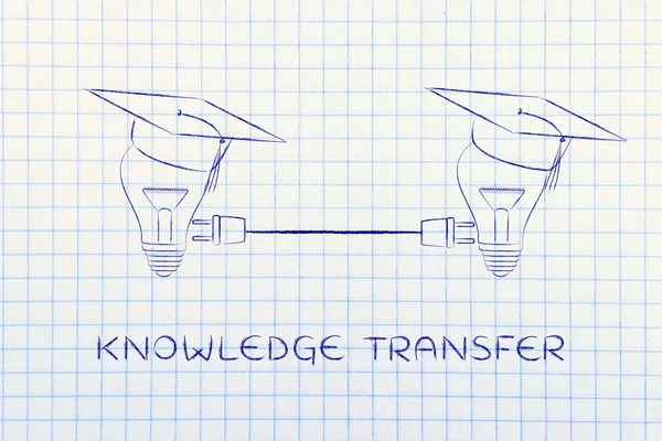 Bilgi transferi kavramı — Stok fotoğraf