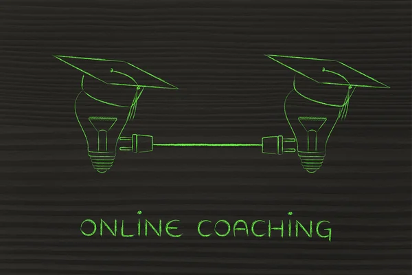 Concetto di coaching online — Foto Stock