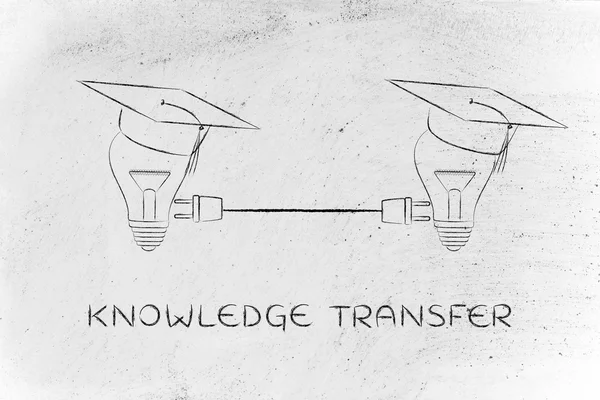 Concept van kennisoverdracht — Stockfoto